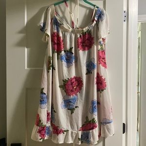 Lightly worn women’s floral dress size M